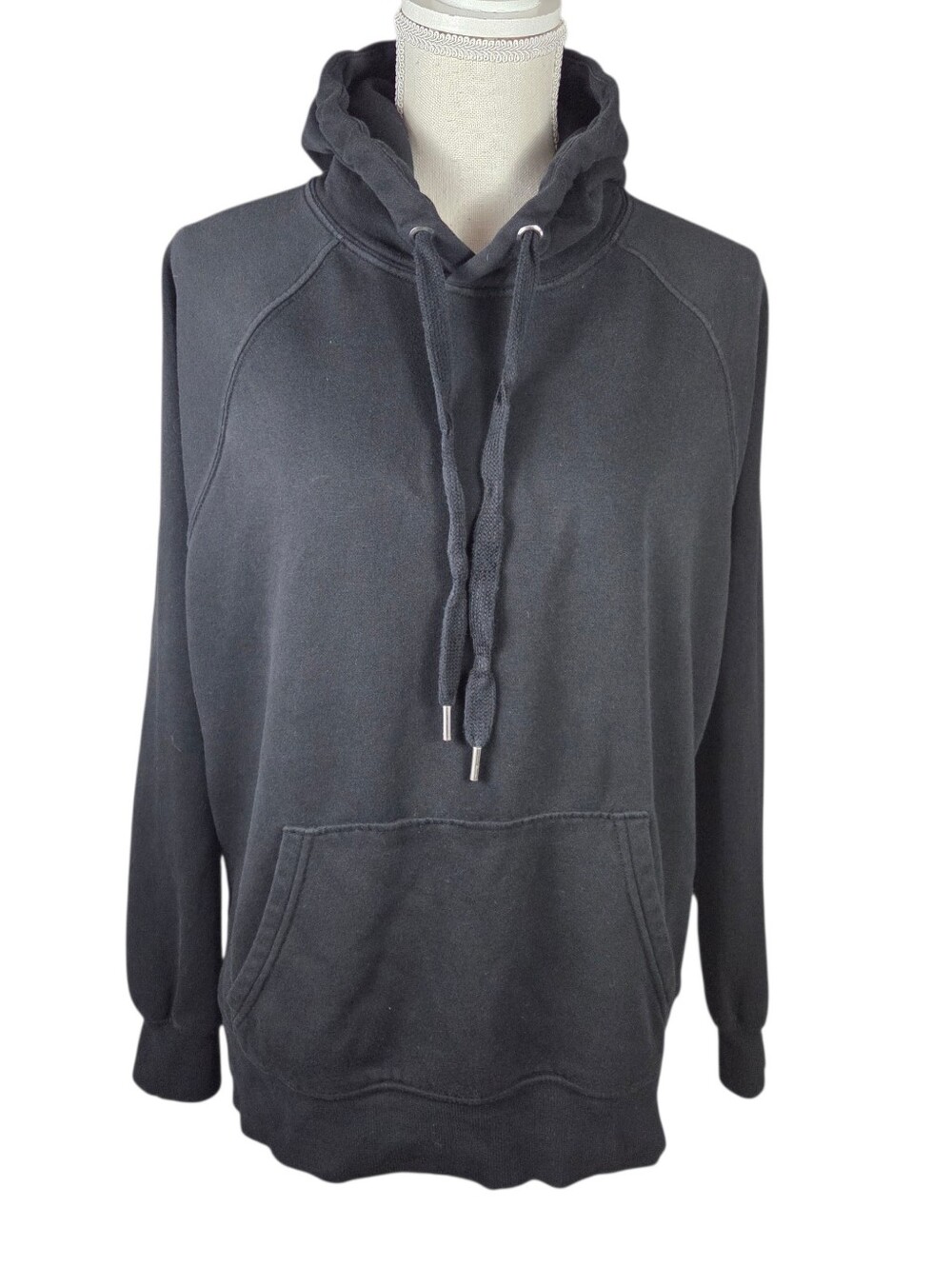 🔥4/$20 H&M Divided Hoodie Mens Small Black -Long Sleeve -Drawstring